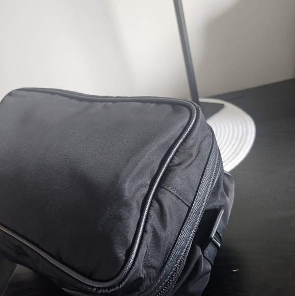 Prada Black Nylon Toiletry Bag with Logo Plaque - Picture 3 of 16